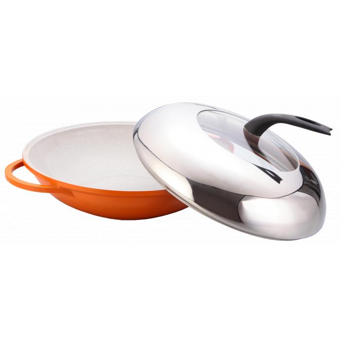 Goldenwell 金樂 36CM單柄陶瓷炒鍋 GW-Y6036[不設順豐中心取貨服務]