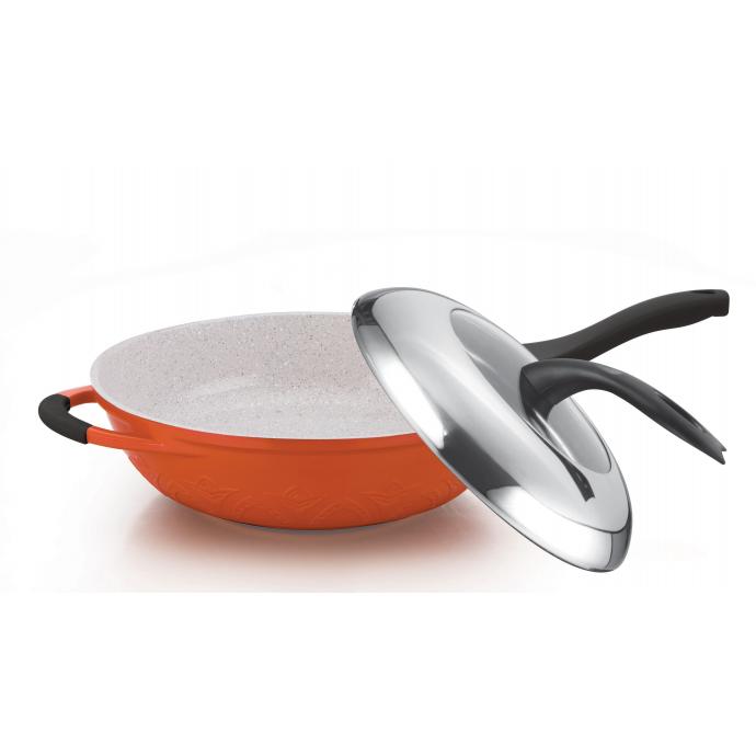 Goldenwell 金樂 32CM單柄陶瓷炒鍋 GW-Y6132W[不設順豐中心取貨服務]